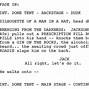 Image result for Theater Script Format