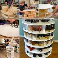 Image result for DIY Lazy Susan Shoe Rack