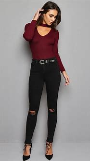 Image result for Bodysuit with Jeans