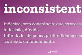 Image result for inconsistente
