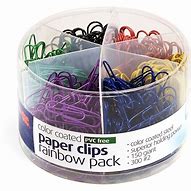 Image result for Plastic Coated Paper Clips