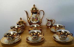 Image result for Gold Plated Tea Set