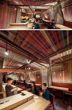 Colorful Ropes Line The Walls And Ceiling Of This Restaurant | CONTEMPORIST