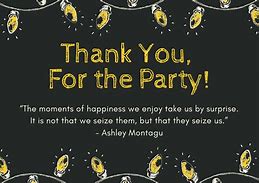 Image result for Birthday Party Celebration Thank You Meme