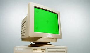 Image result for Old School Green Screen Computer