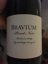 Image result for Bravium Pinot Noir Signal Ridge