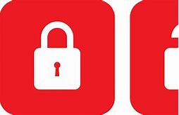 Image result for Red Unlock Icon