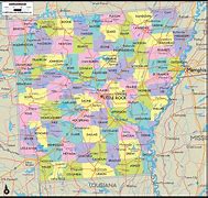 Image result for Map of Arkansas State