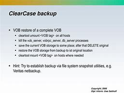 Image result for VOB ClearCase