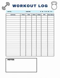 Image result for Workout Tracker Sheet