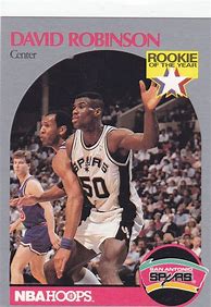 Image result for David Robinson Rookie of the Year Card