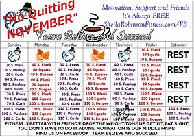 Image result for November Workout Challenge
