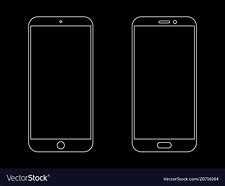 Image result for Smartphone Outline Print Out