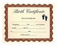 Image result for Birth Certificate Template Race