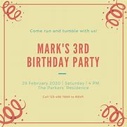 Image result for Canva Birthday Invitation Template