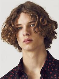 Image result for Curly Hair Middle Part Bangs
