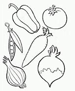 Image result for Coloring Pages Food Vegetables