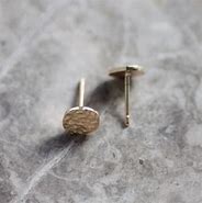 Image result for 5Mm Half Round Hollow 9Ct Gold Stud Earrings