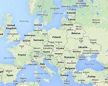 Image result for Mapa Evrope SA Glavnim Gradovima