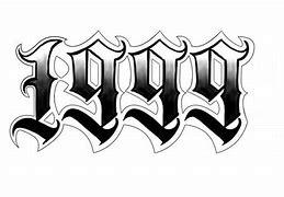 Image result for Printable Tattoo Font of 1999