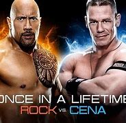 Image result for The Rock Beats John Cena
