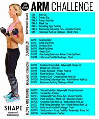 Image result for 30-Day Arm Challenge Printable