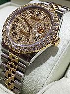 Image result for 24k gold watch diamonds