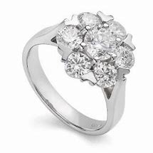 Image result for 2 Carat Diamond Cluster Ring