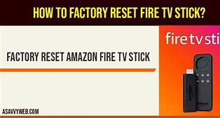 Image result for Fire TV Factory Reset