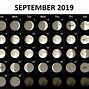 Image result for Moon Calendar September 2019