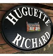 Image result for Oval House Signs