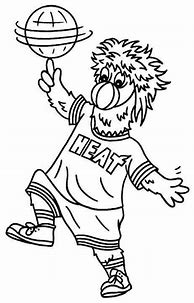 Image result for NBA Mascot Coloring Pages