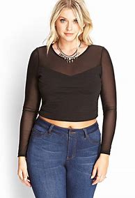 Image result for Plus Size Midriff Tops