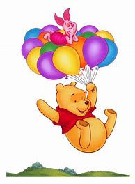 Image result for Winnie the Pooh Holding a Balloon