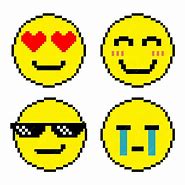 Image result for Hot Face Emoji Pixel Art