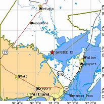 Image result for Bayside Texas Map