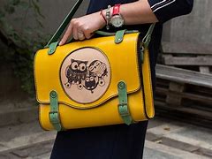 Image result for Handmade Leather Satchel Bags