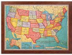 Image result for United States Wall Map