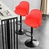 Image result for Red Leather Swivel Bar Stools