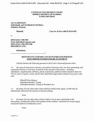 Image result for Middle District of Florida Certificate of Interested Parties