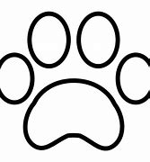Image result for Dog Paw Print Outline SVG
