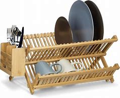 Image result for Wood Dish Drying Rack