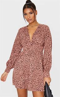 Image result for Pink Cheetah Print Dress
