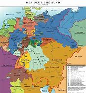 Image result for Black and White Map of German Confederation