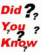 Image result for Did You Know Trivia