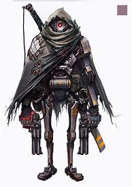 Image result for Cyberpunk Robot Character Art