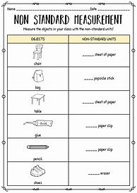 Image result for Non-Standard Measurement Kindergarten Worksheets