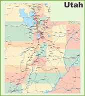 Image result for Map of Utah Towns