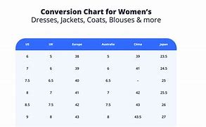 Image result for Women Clothes Sizes Conversion Chart