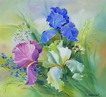 Image result for Flower Painting Top-Down View